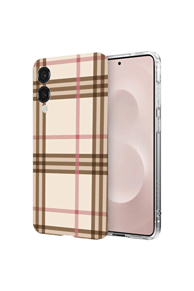 bestcase Αντικραδασμική θήκη πλάτης για Samsung Galaxy S25 Edge, καρό, 198828...