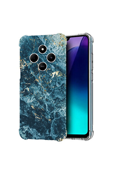 bestcase Carcasă spate antișoc pentru Poco C75 / Redmi 14C / A4, marmură - ve...