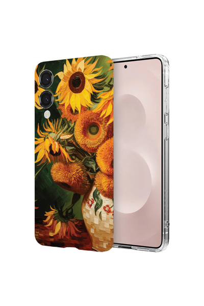 bestcase Carcasă spate antișoc pentru Samsung Galaxy S25 Edge, pictură floare...