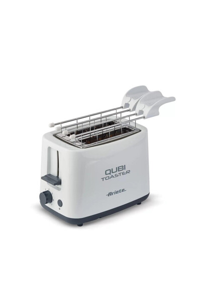ARIETE Bread toaster QUBI 0157/00, 760W, 2 slices, Stop button, 7 levels, Removable tray, White