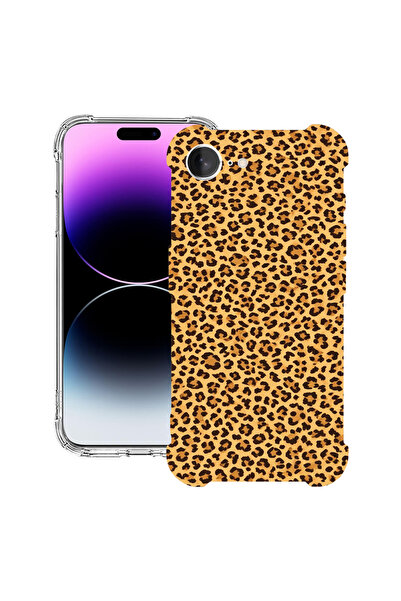 bestcase Αντικραδασμική θήκη πλάτης για Apple iPhone 16e, μοτίβο λεοπάρ, 1988...
