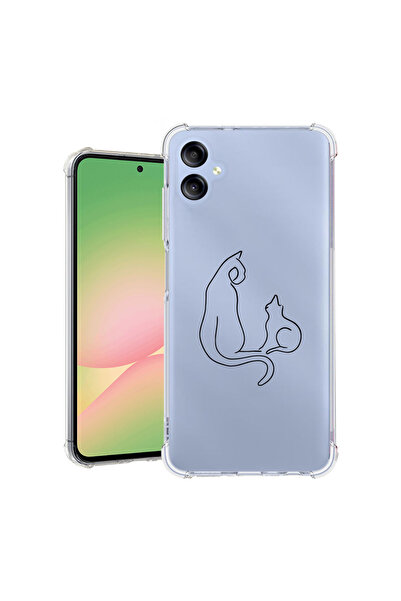 bestcase Carcasă spate antișoc pentru Samsung Galaxy A06 4G, Pisică abstractă...