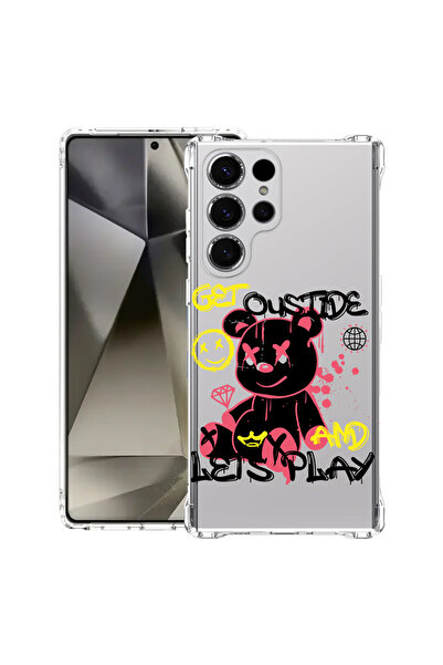 bestcase Αντικραδασμική θήκη πλάτης για Samsung Galaxy S25 Ultra, Αρκουδάκι π...