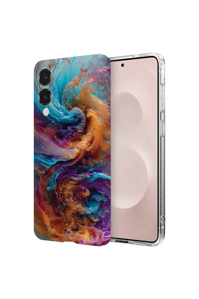 bestcase Carcasă spate antișoc pentru Samsung Galaxy S25 Edge, culori lichide...