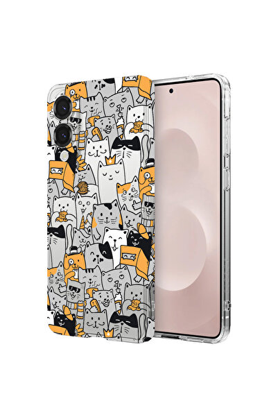 bestcase Carcasă spate antișoc pentru Samsung Galaxy S25 Edge, model pisică, ...