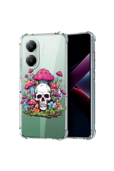 bestcase Carcasă spate antișoc pentru Poco X7 Pro 5G, Dream Colors - Craniu ș...