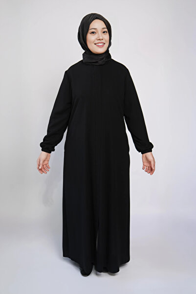 Hurma Kervanı Medine İpeği Gizli Fermuarlı Ferace