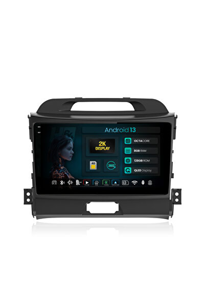 HUB64 Navigatie 2K Kia Sportage (2010-2016), 8GB RAM, Android 13, Octacore, S...