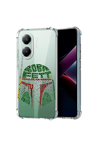 bestcase Carcasă spate antișoc pentru Poco X7 Pro 5G, caligrafie Boba Fett, 1...