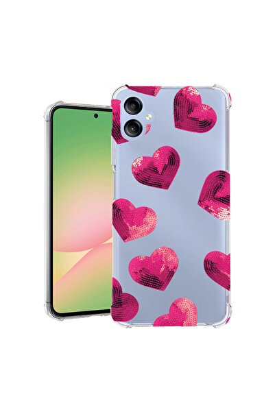 bestcase Αντικραδασμική θήκη πλάτης για Samsung Galaxy A06 4G, με μοτίβο καρδ...