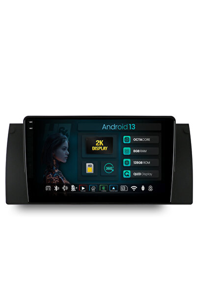 HUB64 Navigatie 2K BMW E39/E53/E38, 8GB RAM, Android 13, Octacore, Slot Sim 4G