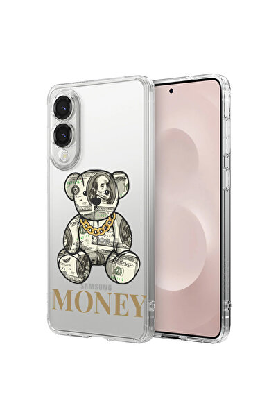 bestcase Αντικραδασμική θήκη πλάτης για Samsung Galaxy S25 Edge, αρκουδάκι Mo...