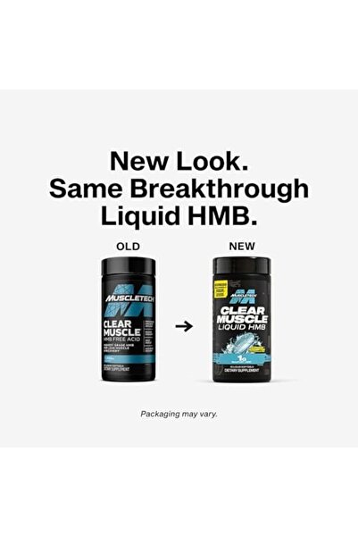 MUSCLETECH HMB Supplements 1000mg, Clear Muscle (42 Liquid Softgels) - Highest Grade HMB for Lean Mu