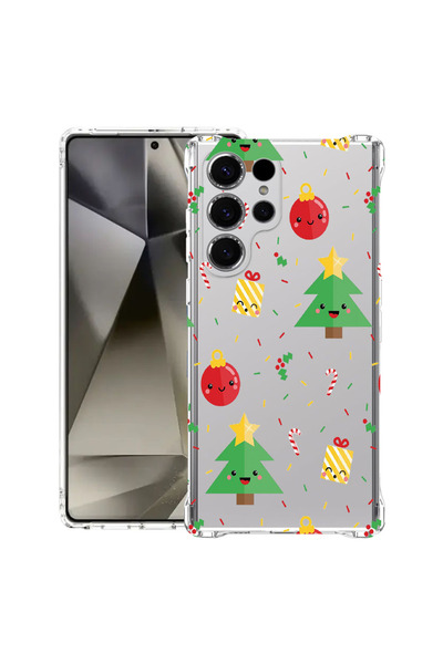 bestcase Αντικραδασμική θήκη πλάτης για Samsung Galaxy S25 Ultra, Χριστουγενν...
