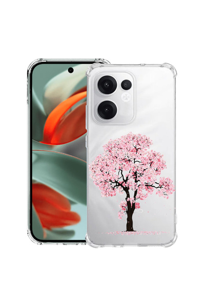 bestcase Carcasă spate antișoc pentru OPPO Reno13 F 5G, flori de cireș, 19882...