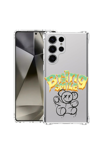 bestcase Carcasă spate antișoc pentru Samsung Galaxy S25 Ultra, zâmbet de urs...