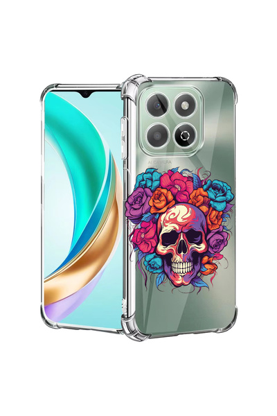 bestcase Carcasă spate antișoc pentru Honor X8C, Dream Colors - Craniu și Tra...