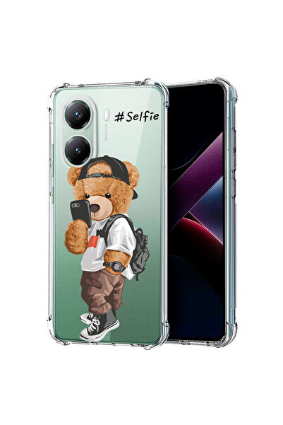 bestcase Αντικραδασμική θήκη πλάτης για Poco X7 Pro 5G, αρκουδάκι Selfie, 198...