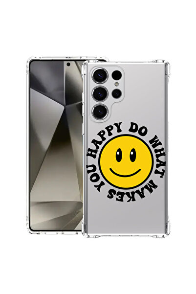 bestcase Carcasă spate antișoc pentru Samsung Galaxy S25 Ultra, Happy Smiley,...