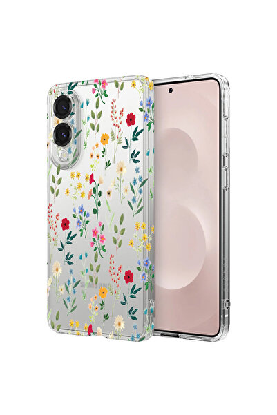 bestcase Αντικραδασμική θήκη πλάτης για Samsung Galaxy S25 Edge, Άνθη άνοιξης...