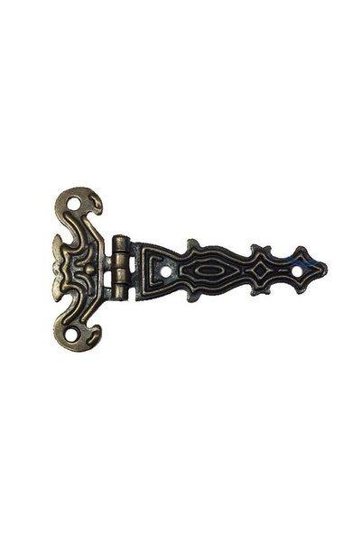 Skygo Dekoratif, Sac Tek Kuyruklu Menteşe - 40x68 mm, Küçük, Antik, 1 Adet