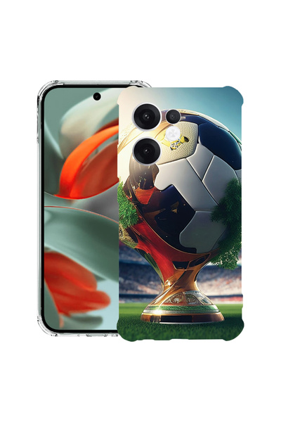 bestcase Carcasă spate antișoc pentru OPPO Reno13 F 5G, Trofeu Cupa de Fotbal...