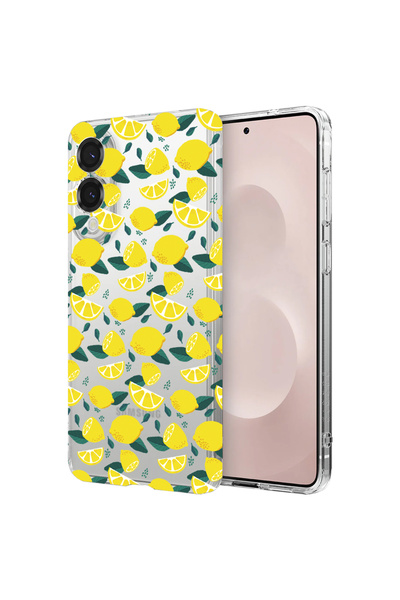 bestcase Αντικραδασμική θήκη πλάτης για Samsung Galaxy S25 Edge, μοτίβο λεμον...