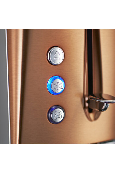 RUSSELL HOBBS Luna 24290-56 Toaster, 1550W, 2 slices, High lift, Wide slots, Defrost, Bronze/Inox