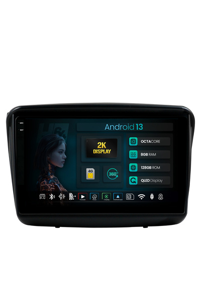 HUB64 Navigatie 2K Mitsubishi L200 / Pajero Sport, 8GB RAM, Android 13, Octac...