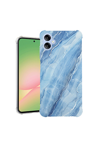 bestcase Carcasă spate antișoc pentru Samsung Galaxy A06 4G, albastru marmora...