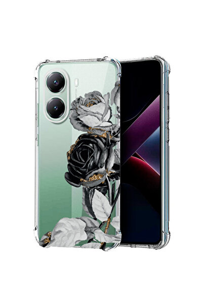 bestcase Carcasă spate antișoc pentru Poco X7 Pro 5G, negru roz, 1988230 AS 990