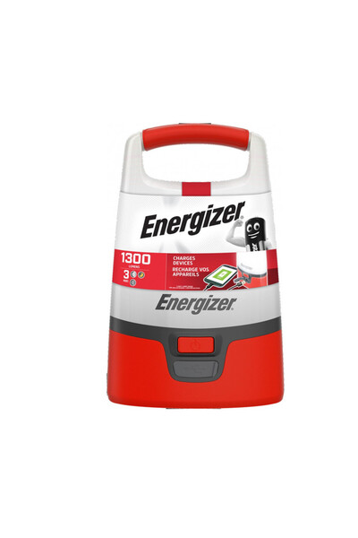 Energizer LED camping flashlight + USB power supply, 4XD batteries (not included), 1300lm