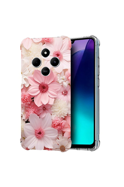 bestcase Carcasă spate antișoc pentru Poco C75 / Redmi 14C / A4, margaretă ro...