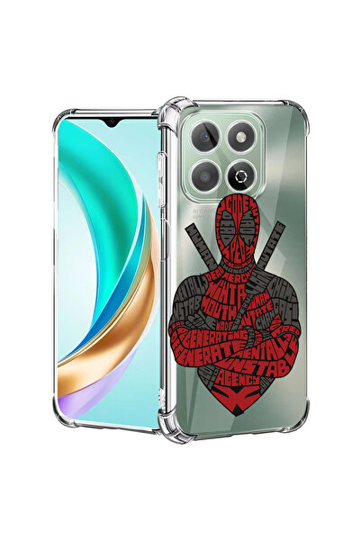 bestcase Carcasă spate antișoc pentru Honor X8C, Calligraphy Dead Red, 1988221 AS 1520