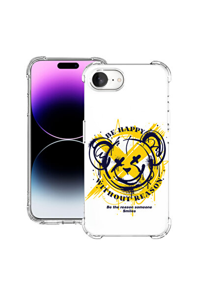 bestcase Carcasă spate antișoc pentru Apple iPhone 16e, Teddy Bear Be Happy, ...
