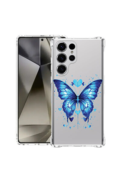 bestcase Αντικραδασμική θήκη πλάτης για Samsung Galaxy S25 Ultra, μπλε πεταλο...