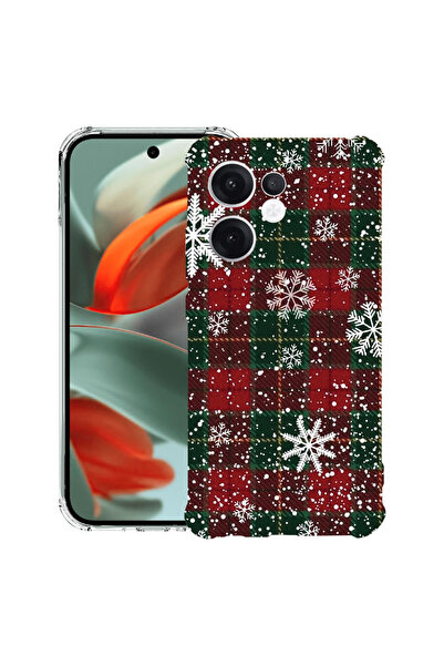 bestcase Carcasă spate antișoc pentru OPPO Reno13 F 5G, model de Crăciun, 198...