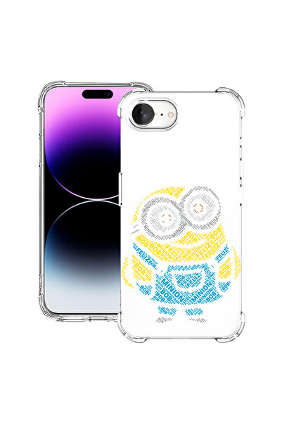 bestcase Carcasă spate antișoc pentru Apple iPhone 16e, Calligraphy Minion, 1...