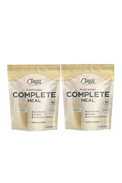 Clean Powders Bitkisel Öğün Tozu (PLANT BASED COMPLETE MEAL) 600 gr - Vanilya 2 Adet