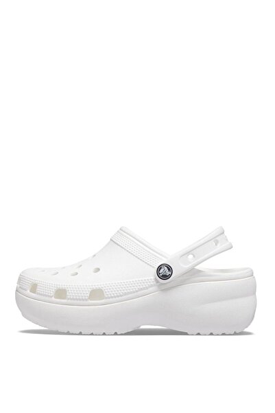 Crocs Γυναικείες παντόφλες λευκής πλατφόρμας