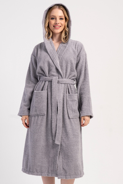 VİENETTA Βαμβακερό γυναικείο μπουρνούζι με μακρύ μανίκι, 161869