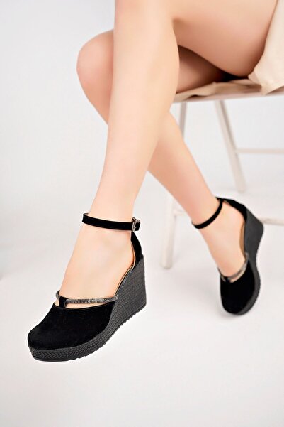 İrem Ayakkabı Wedge Heel Stone Karnıyarık Shoes