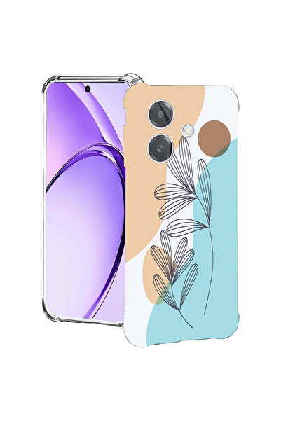 bestcase Carcasă spate antișoc pentru Oppo A60 5G / A40 / A40M, floare abstra...