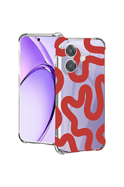 bestcase Carcasă spate antișoc pentru Oppo A60 5G / A40 / A40M, linie abstrac...