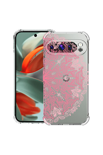 bestcase Carcasă spate antișoc pentru Google Pixel 9 Pro XL, roz dantelă, 194...