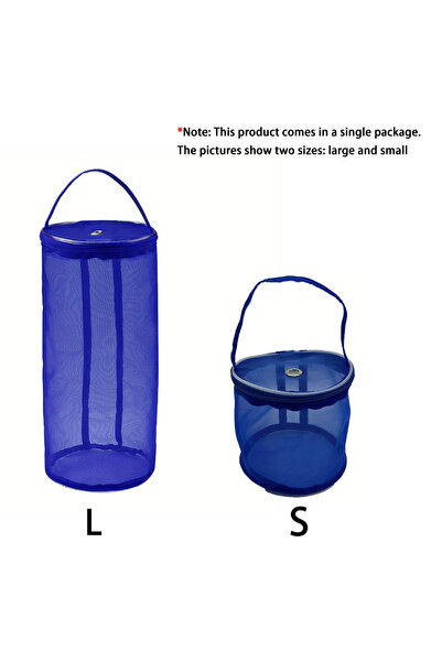Choice6 S Blue - 1pc 1 PC，Portable Yarn Storage Bag Hollow Mesh Knitting Wool...
