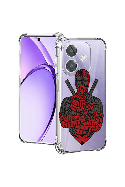 bestcase Carcasă spate antișoc pentru Oppo A60 5G / A40 / A40M, Calligraphy Dead Red, 2004575 AS 1520