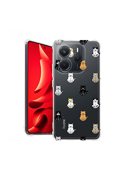 bestcase Carcasă spate antișoc pentru Xiaomi Redmi Note 14 4G, model pisică, ...