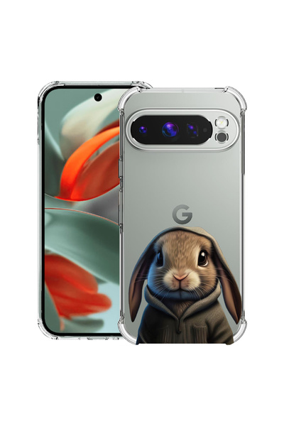 bestcase Carcasă spate antișoc pentru Google Pixel 9 Pro XL, Sweet Rabbit, 19...