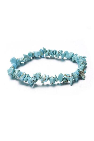 Pursehuit Brățară turcoaz, cu pietre, pe elastic, Mariken C1